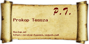 Prokop Tessza névjegykártya